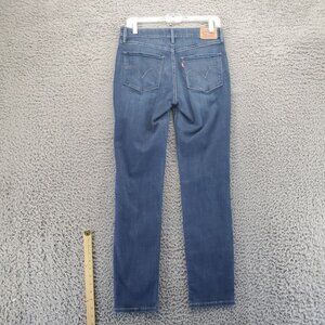 Levis Jeans Womens Size 8 Blue Mid Rise Skinny Stretch Denim Classic Design